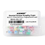 Dental Prophy Cups Soft/Hard RA2.35mm Silicone Material 100pcs/Box - pairaydental.com