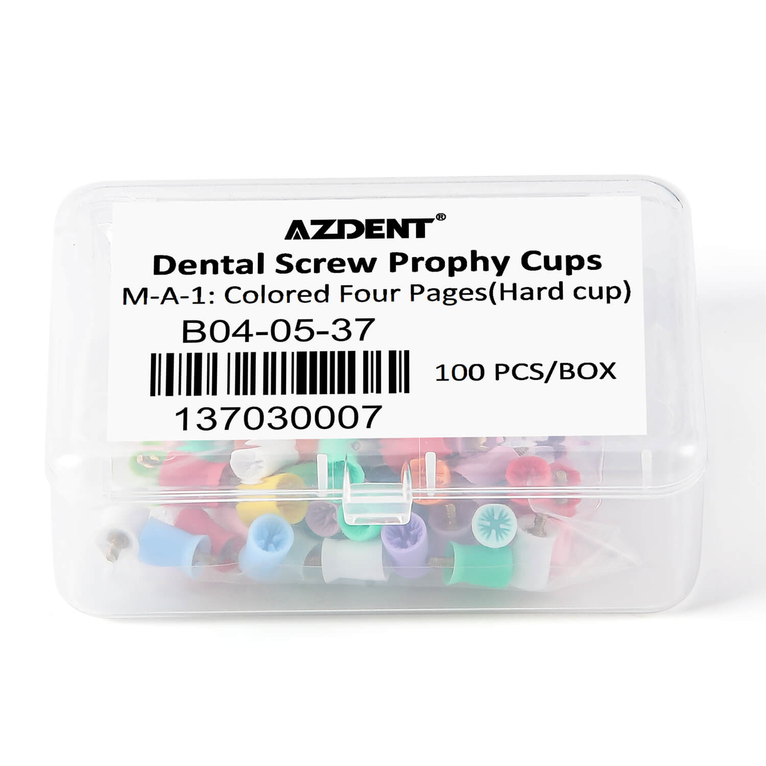Dental Prophy Cups Soft/Hard RA2.35mm Silicone Material 100pcs/Box - pairaydental.com
