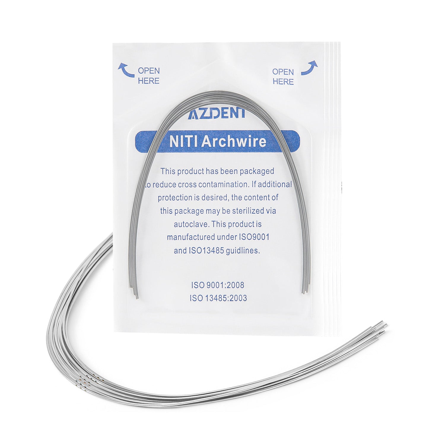 Archwire NiTi Super Elastic Expanded Rectangular Universal 0.016x0.016-0.020x0.020 10pcs/Pack - pairaydental.com