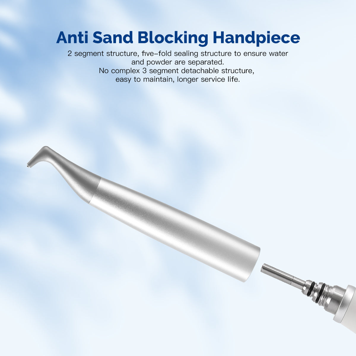 VRN DQ-40 Dental Ultrasonic Scaler Air Polisher Sandblasting Periodontal LED Handpiece