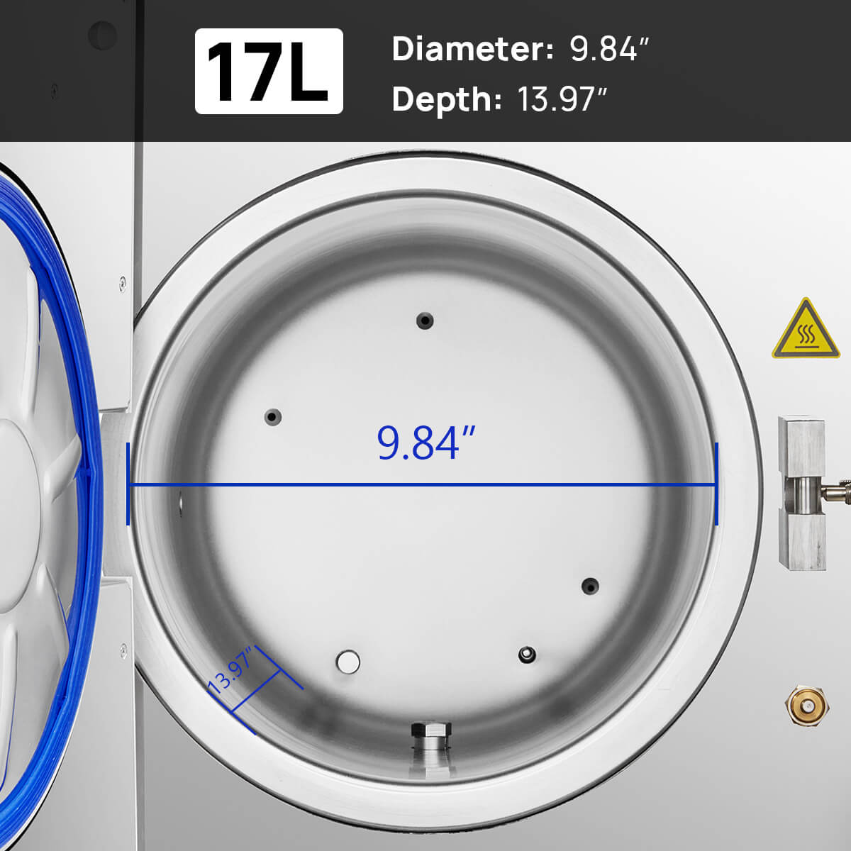 17L Dental Autoclave Steam Sterilizer Class B Table Top LCD Built-in Printer Dry Function - pairaydental.com