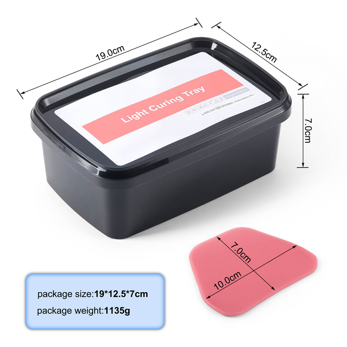 Light Curing Tray for Custom Trays Base Plates 2mm Thick Pink 50sheets/Box - pairaydental.com