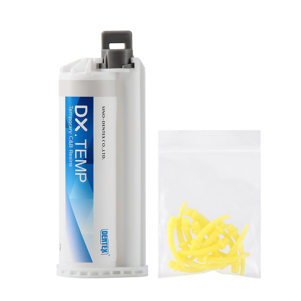 DENTEX Dental Self Cure Temporary C&B Resin A1/A2/A3 with 10pcs Mix Tips - pairaydental.com 