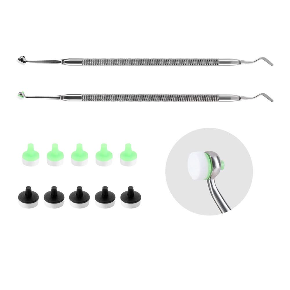 Dental Composite Filling Tools Kit 10pcs Foam Pads and Handle - pairaydental.com