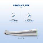 Dental Mini 16:1 Fiber Optic Contra Angle Handpiece Push Button Internal Channel with Mini Fiber Optic Air Motor 6 Hole - pairaydental.com