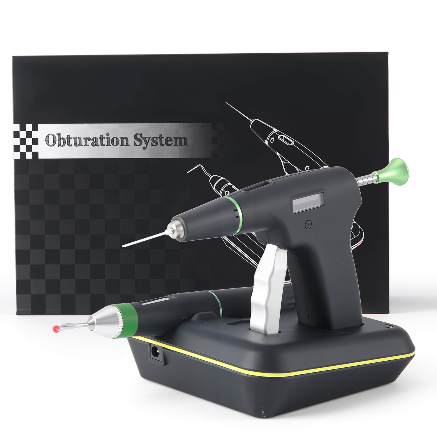 Dental Obturation System Endo Gutta Percha Root Canal Heated Gun & Pen with 4 Heating Tips and 3 Needles - pairaydental.com