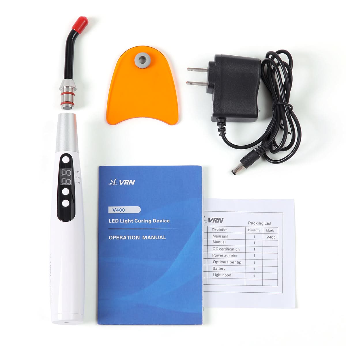 LED Curing Light Wireless 3S Curing 360° Rotating Head 1400 mW/cm² - pairaydental.com