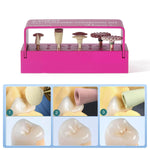 Dental Zirconia Composite Polishing Kit All‑purpose Bur Set RA 2.35mm 8pcs/Kit - pairaydental.com