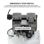 Dental Noiseless Oil-Free Air Compressor Plus Dual-Pressure Display 24L/40L for 1-2 Dental Chair - pairaydental.com