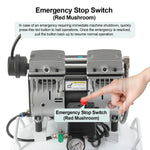 Dental Noiseless Oil-Free Air Compressor 24L/40L Single Pressure Gauge for 1-2 Dental Chair - pairaydental.com