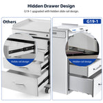 Dental Mobile Cabinet Cart with Hidden Side Auxiliary Drawer Power Socket 5 Drawers - pairaydental.com