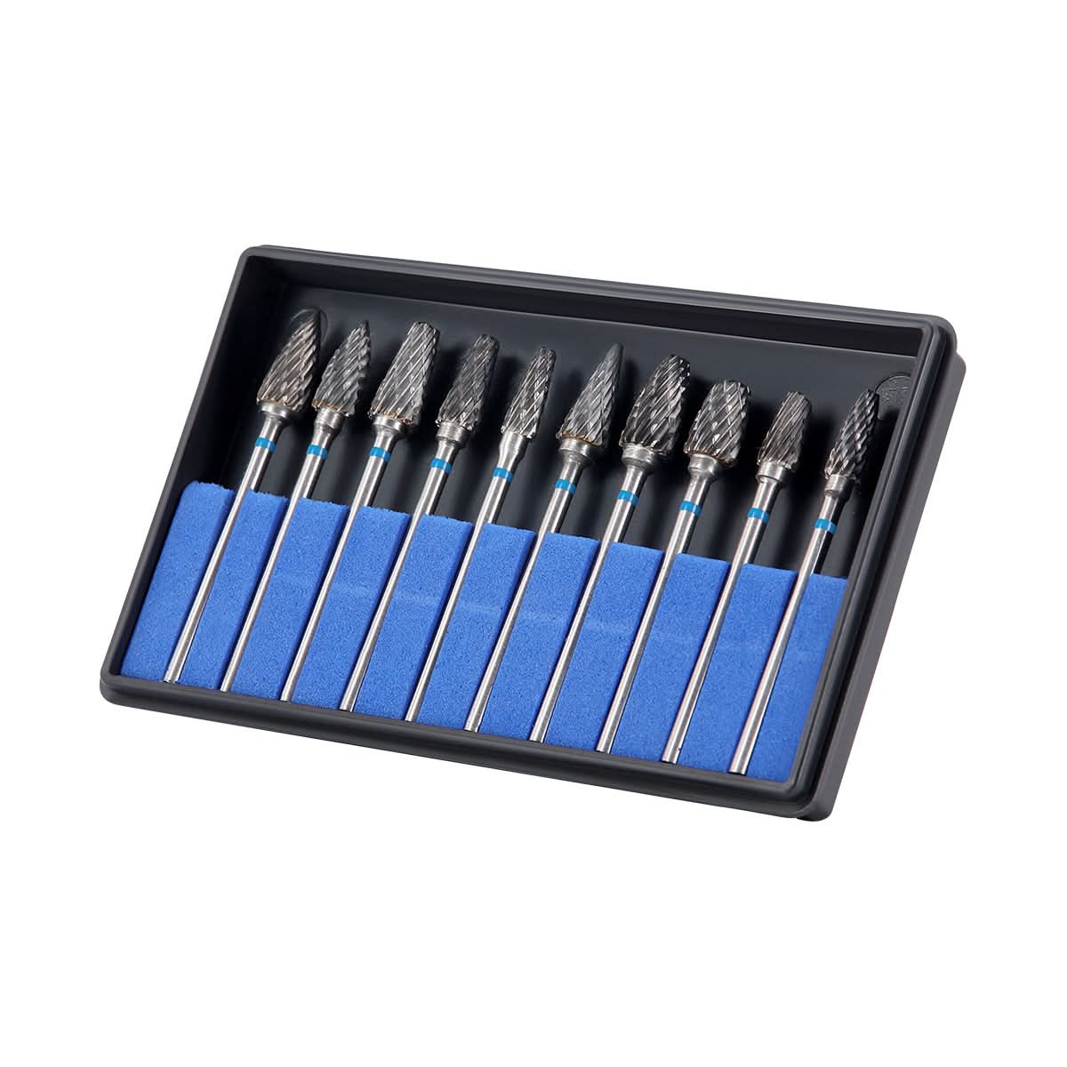 Dental Lab Polishing Bur Carbide Drills Kit HP 2.35mm Type J 10pcs/Box - pairaydental.com