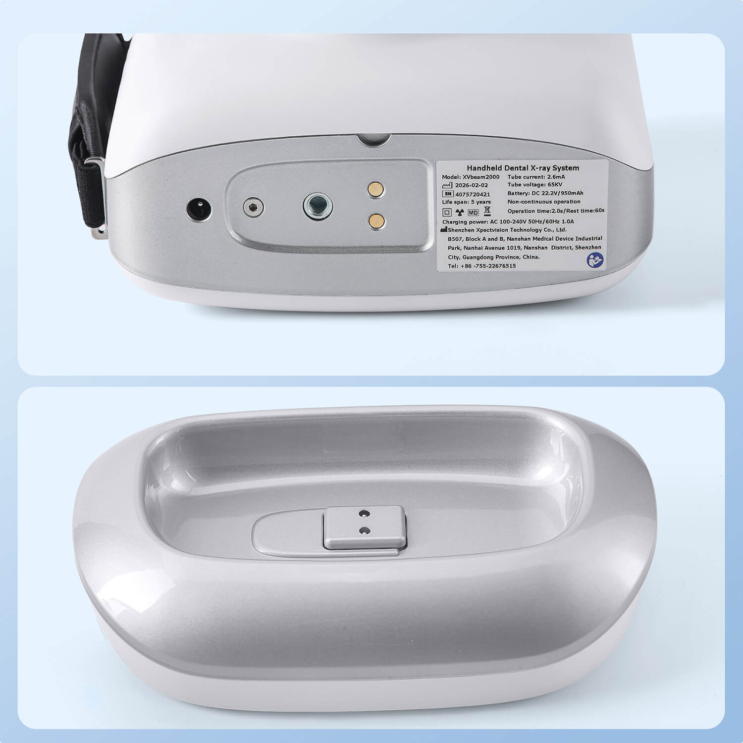 Dental Portable X-Ray Machine Handheld Digital Smart Touch Screen Control With Scatter Shield - pairaydental.com