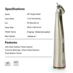 1:4.2 Electric Contra Angle Handpiece 45 Degree Increasing Fiber Optic - pairaydental.com
