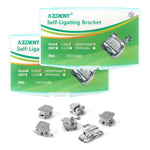 Orthodontic Metal Self-Ligating Brackets Mini Roth/MBT 0.022 345 Hooks with Buccal Tube 24/Kit - pairaydental.com 