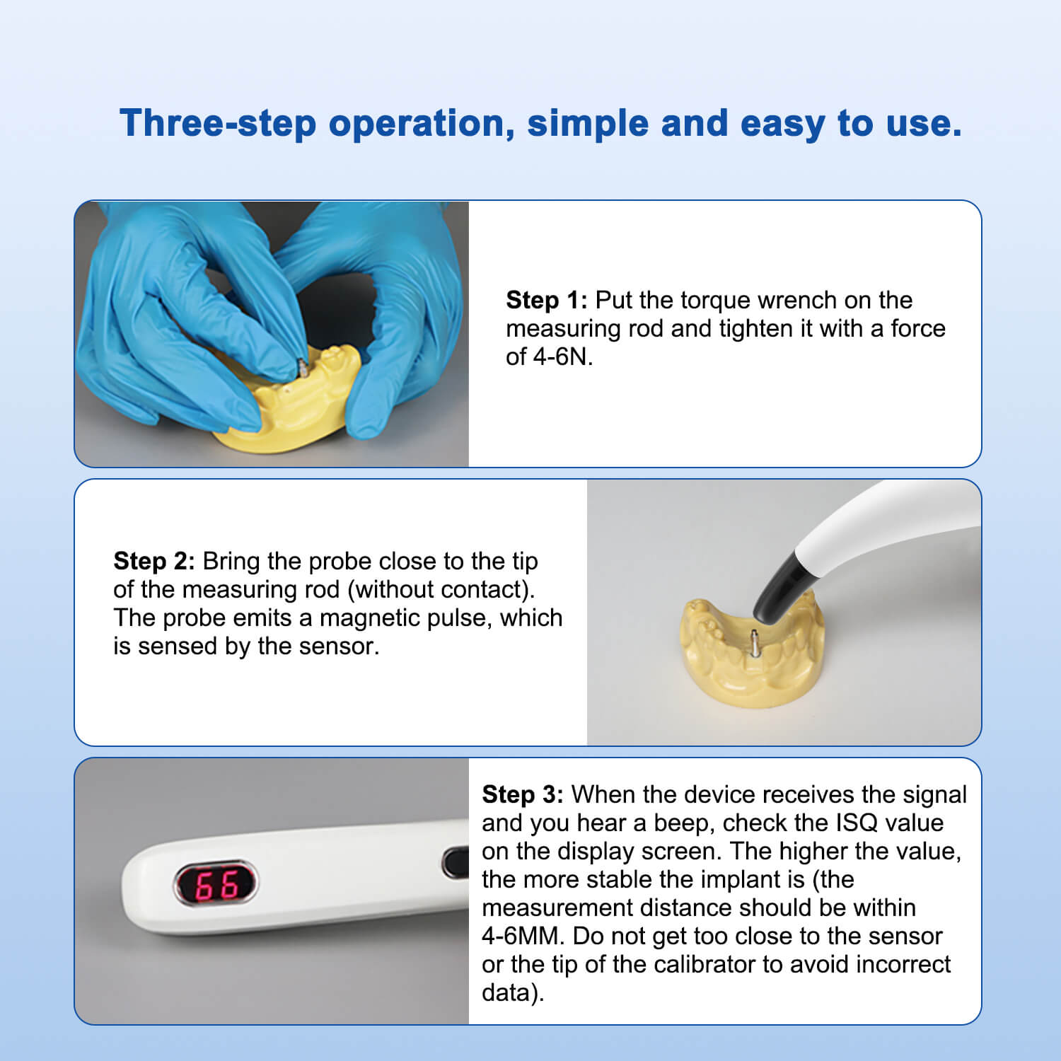Dental Implant Stability Monitor ISQ Tester for Osseointegration Measurement - pairaydental.com