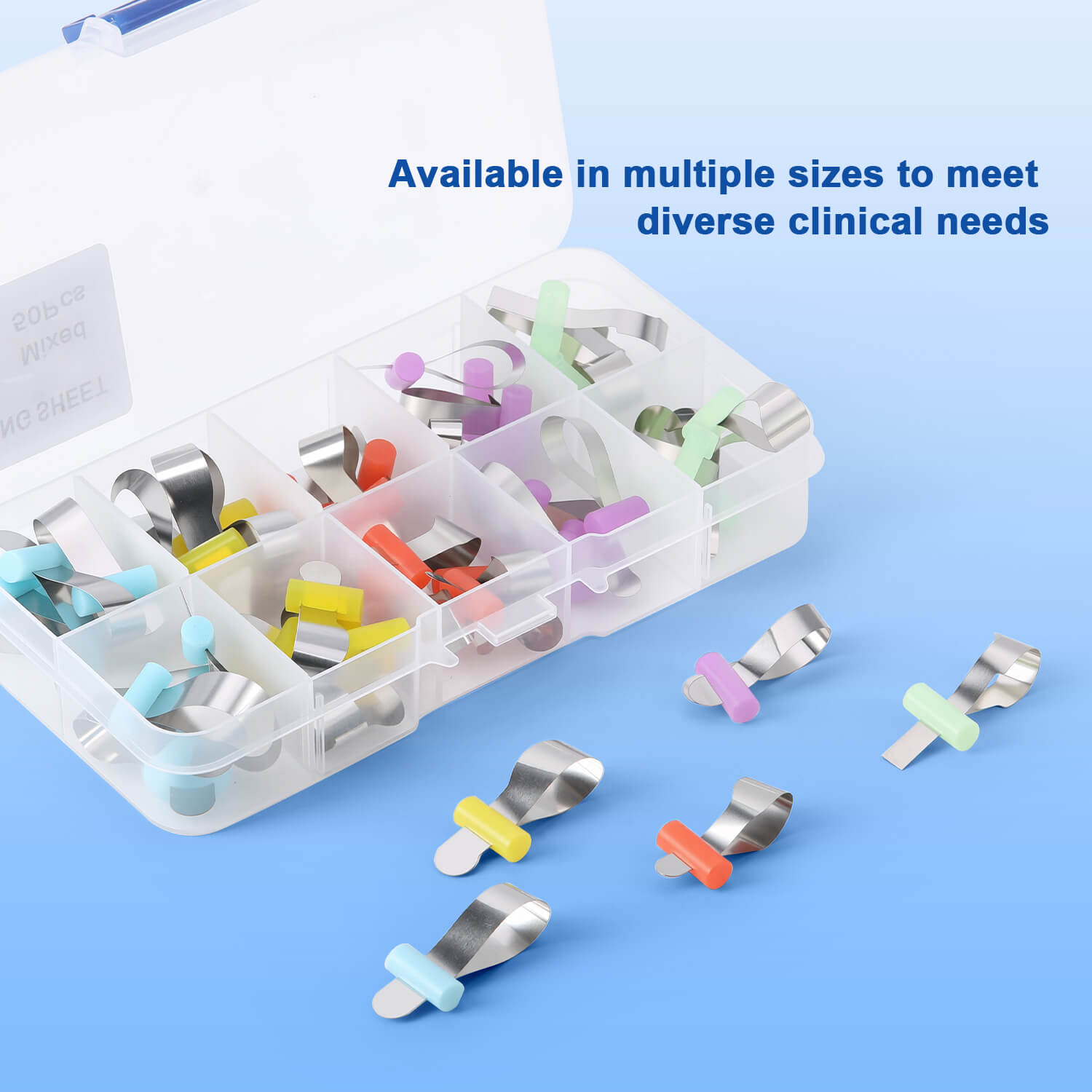 Dental Orthodontic Sectional Contoured Matrix Bands 0.035mm Stainless Steel 50 Pcs/Box - pairaydental.com