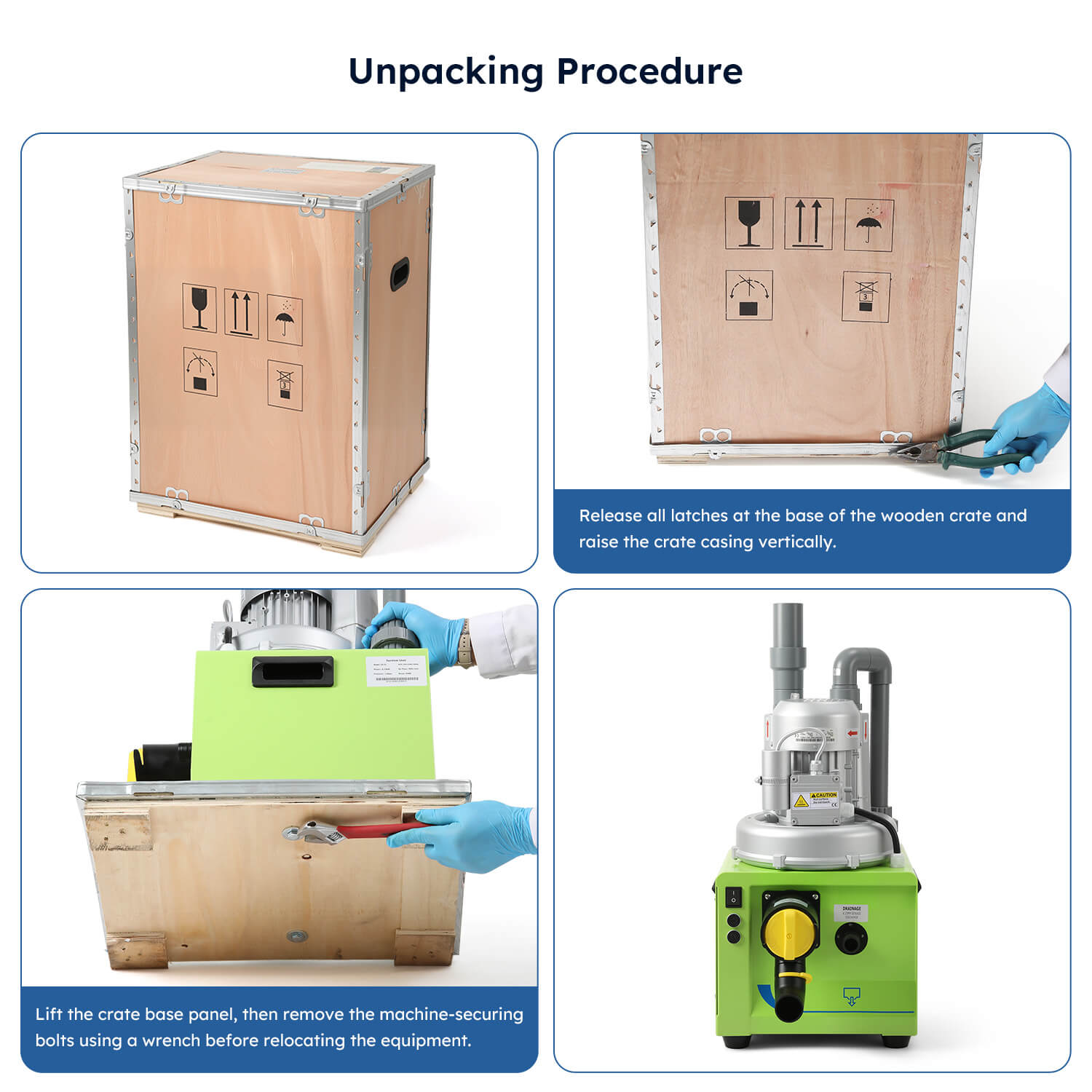 Dental Portable Suction Unit 300L/min 750W for 1-2 Dental Chair - pairaydental.com