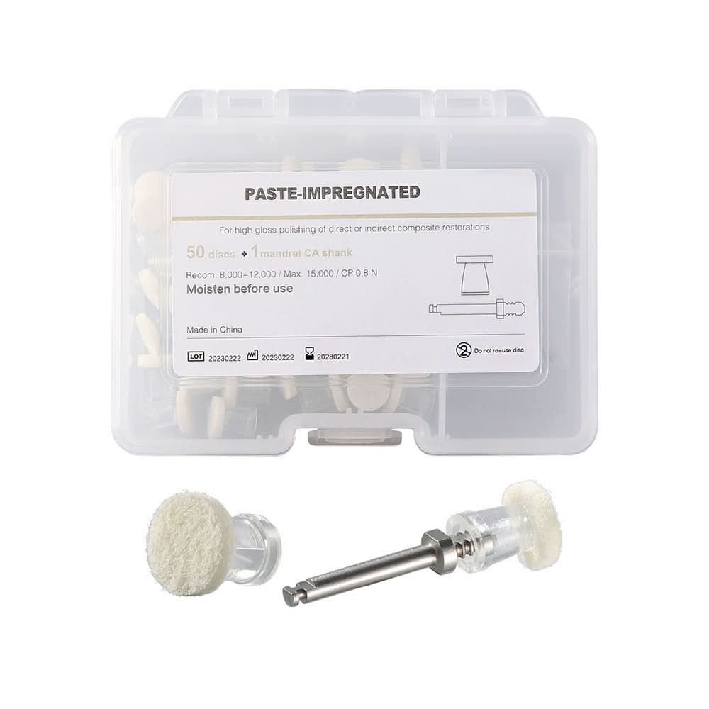 Dental Disposable Composite Polishing Disk with Mandrel 50pcs/Box - pairaydental.com