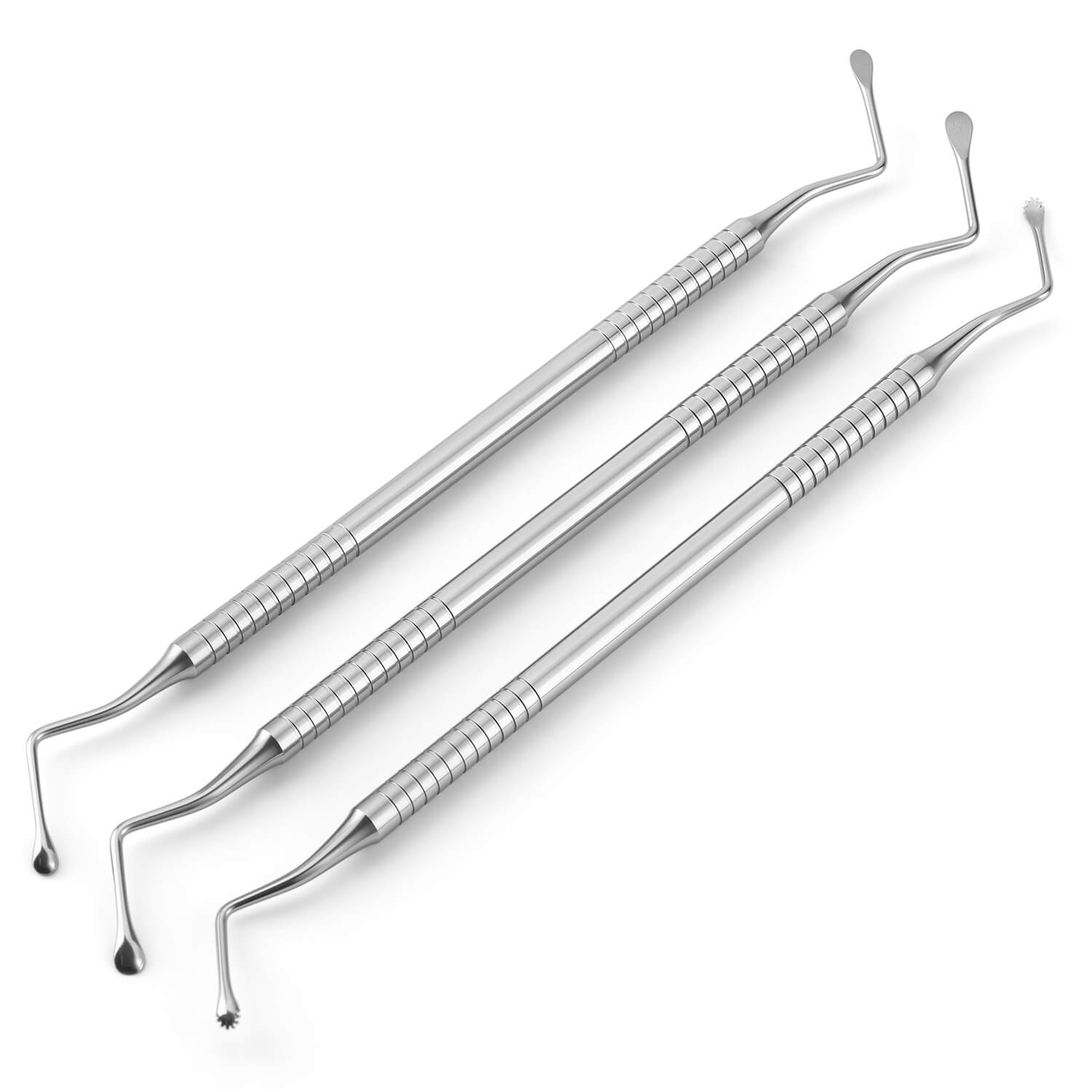 Dental Surgical Double Ends Curette Stainless Steel 1Pc/Bag - pairaydental.com