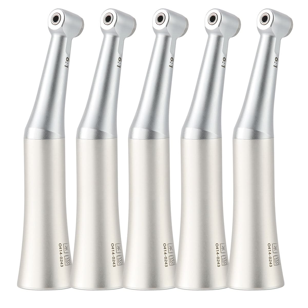 5 Pcs Dental 6:1 Reduction Contra Angle Endo Handpiece Mini Head - pairaydental.com