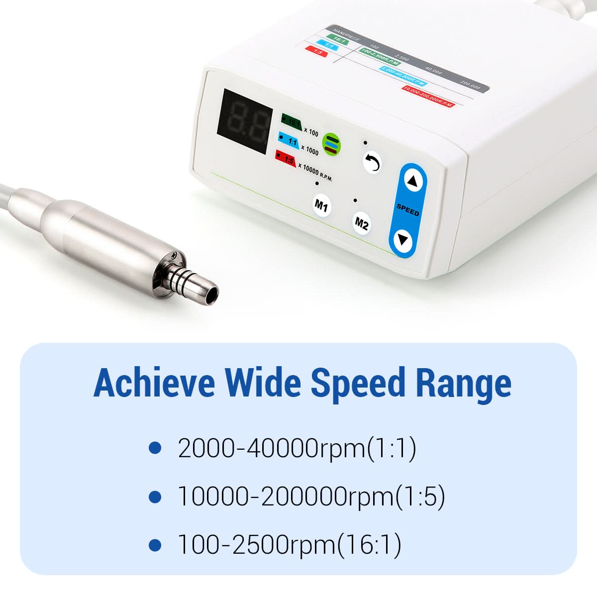 1:1/1:5/16:1 Dental Electric Micro Motor 4/2 Hole LED Brushless Internal Spray - pairaydental.com