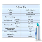 Dental Bite Registration Material Fast Set Mixing Tips 50ML*2 - pairaydental.com