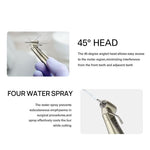 1:4.2 Electric Contra Angle Handpiece 45 Degree External Water Increasing Fiber Optic - pairaydental.com