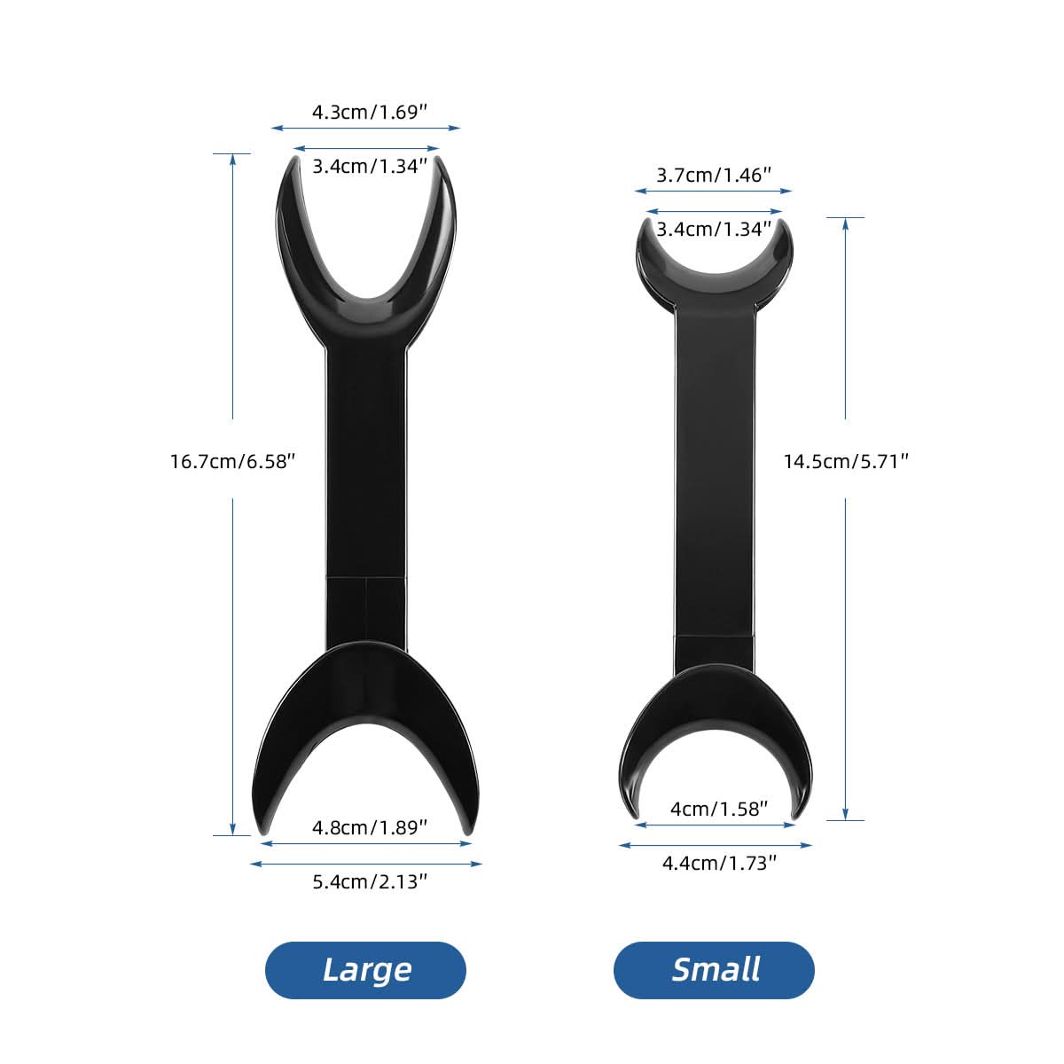Dental T-Shape Mouth Opener Double Head Cheek Retractor 4Pcs/Pack - pairaydental.com