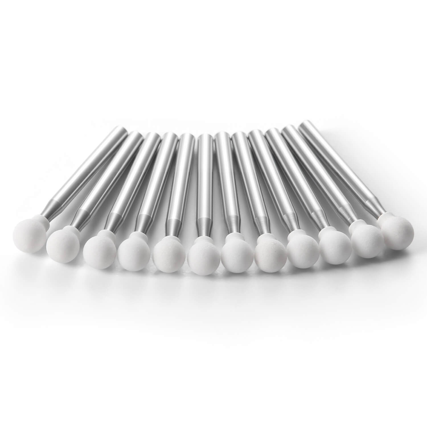 Dental White Stone Polishing FG Burs Round Shape 12pcs/Box - pairaydental.com
