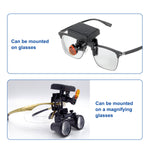 Dental 5W LED Wireless Headlight Filter Clip on Binocular Loupe- pairaydental.com