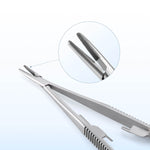 Castroviejo Needle Holder with Lock Straight/Curved Head 14cm/16cm - pairaydental.com