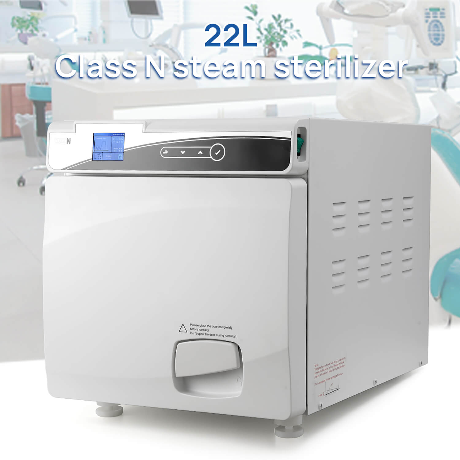 22L Tabletop Dental Autoclave Steam Sterilization Class N Sterilizer with Drying System - pairaydental.com