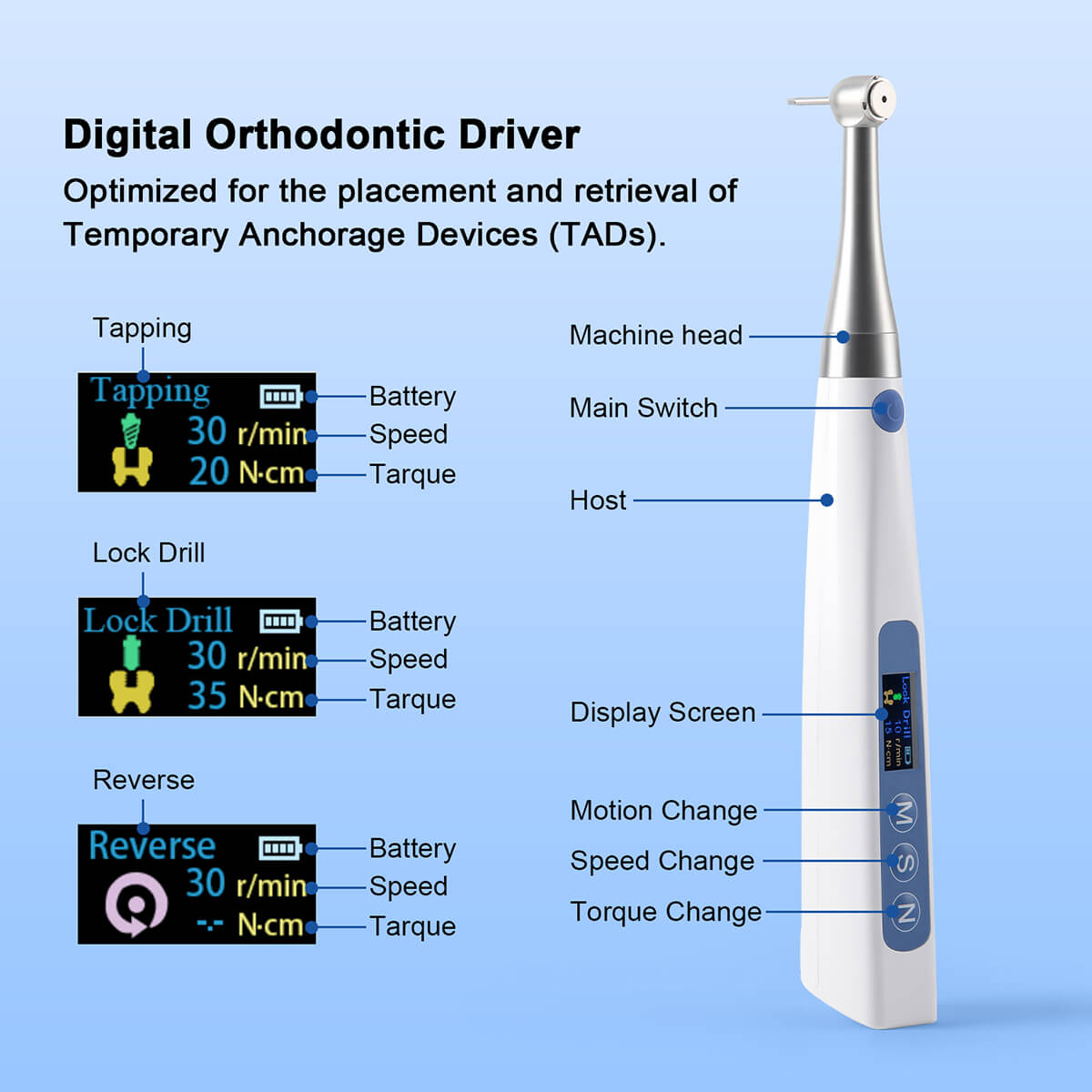 Dental Wireless Electric Torque Driver Implant Torque Wrench With 16pcs Drivers - pairaydental.com