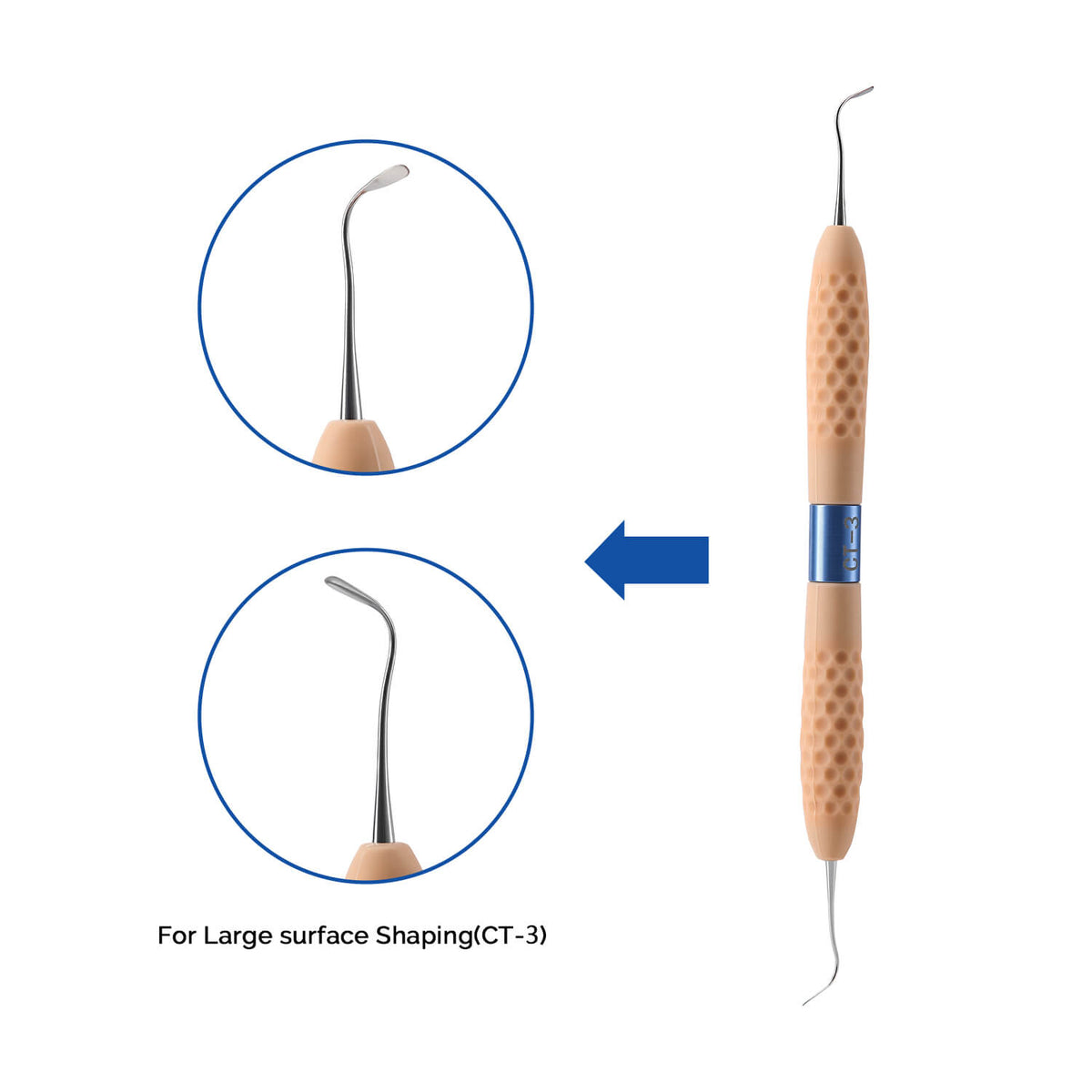 Dental Resin Plugger Kit Aesthetic Composite Restoration Filling Instruments CT1-CT7 - pairaydental.com