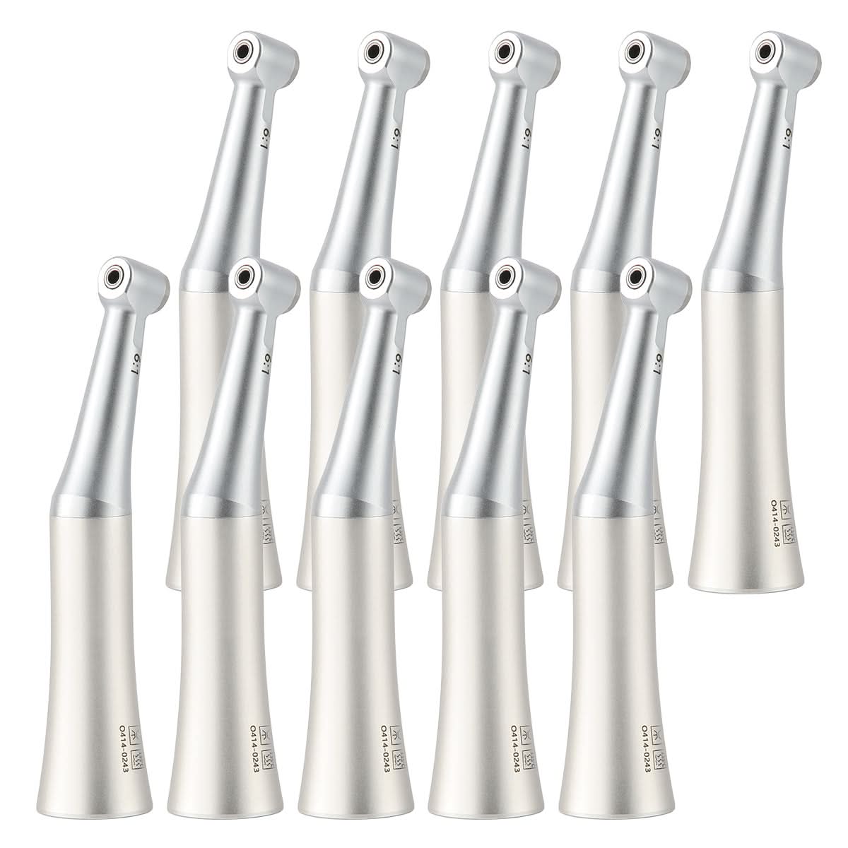 10 Pcs Dental 6:1 Reduction Contra Angle Endo Handpiece Mini Head - pairaydental.com
