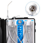 Portable Dental Delivery Unit 4 Holes High Suction Built-in Air Compressor P204S - pairaydental.com
