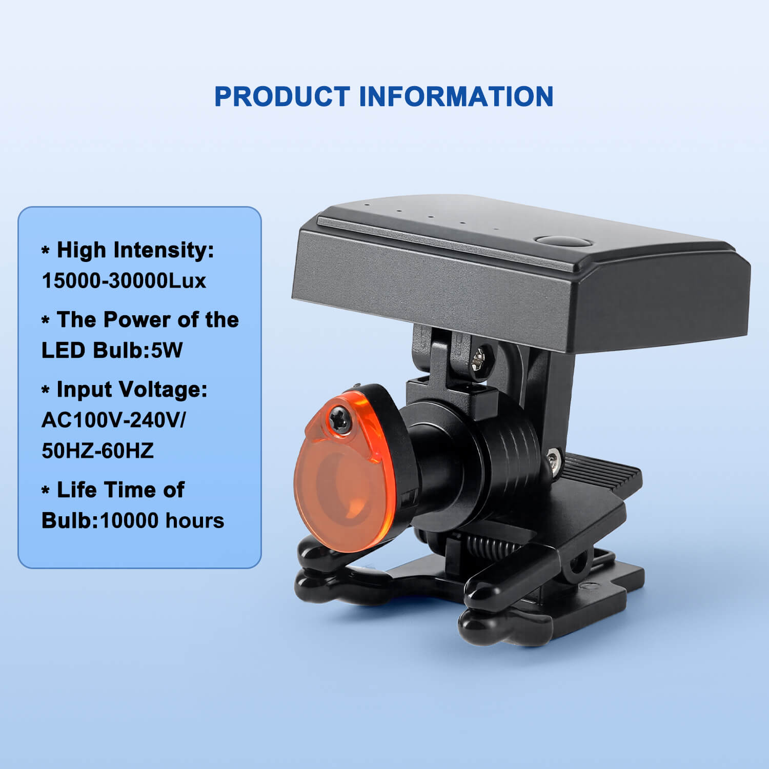 Dental 5W LED Wireless Headlight Filter Clip on Binocular Loupe - pairaydental.com