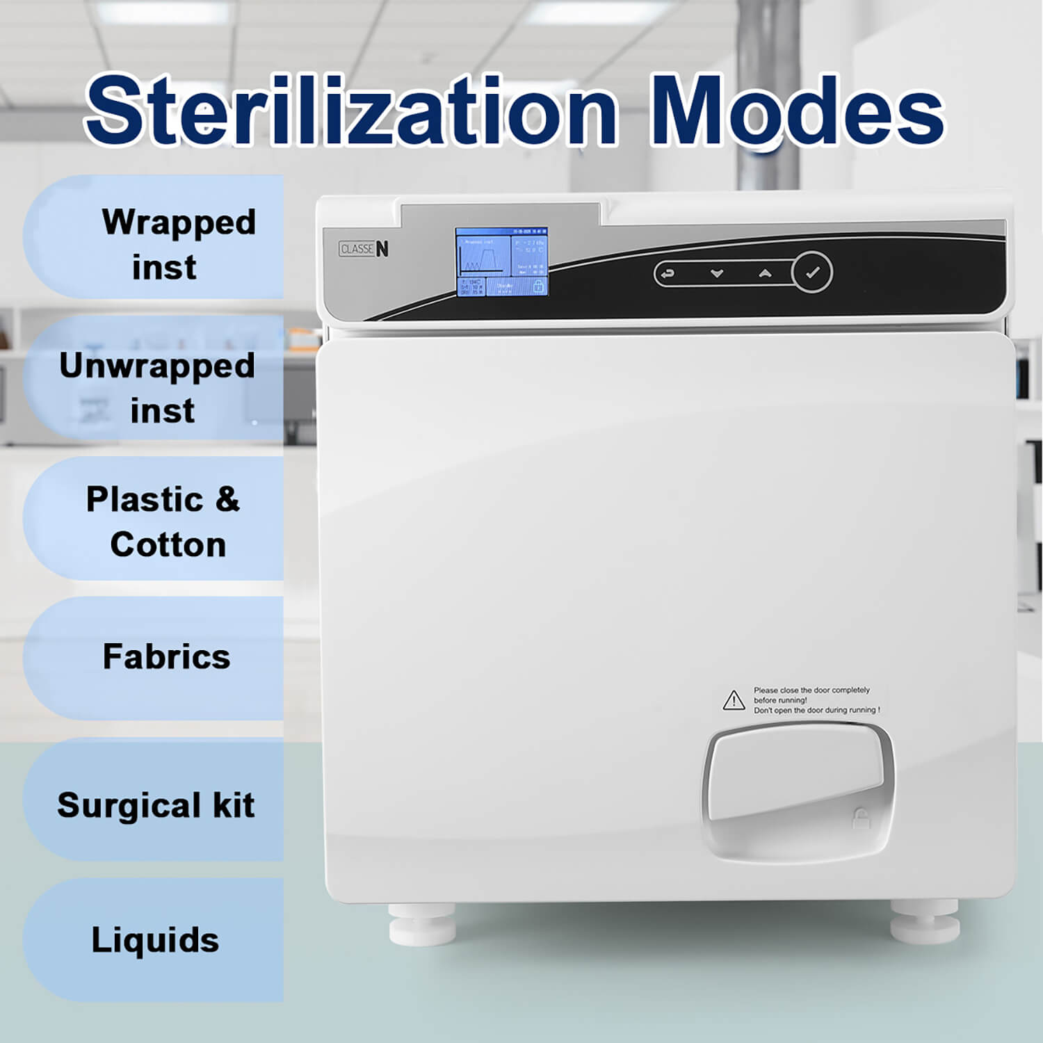 22L Tabletop Dental Autoclave Steam Sterilization Class N Sterilizer with Drying System - pairaydental.com