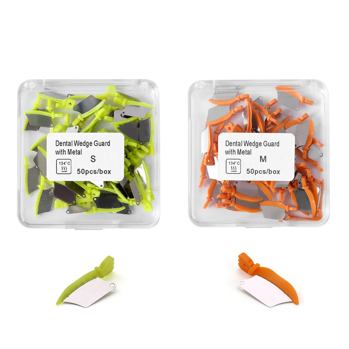 Dental Plastic Wedge Guard Prime Teeth Interproximal Metal Matrix Small/Medium 50pcs/Box - pairaydental.com