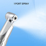 Dental 1:1 LED Low Speed Contra Angle Handpiece with E-generator Push Button Internal Spray - pairaydental.com