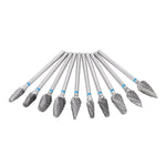 Dental Lab Polishing Bur Carbide Drills Kit HP 2.35mm Type J 10pcs/Box - pairaydental.com