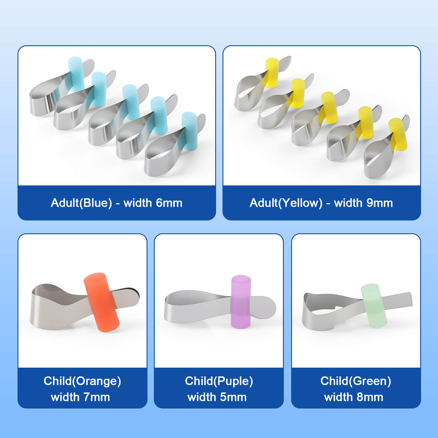 Dental Orthodontic Sectional Contoured Matrix Bands 0.035mm Stainless Steel 50 Pcs/Box - pairaydental.com