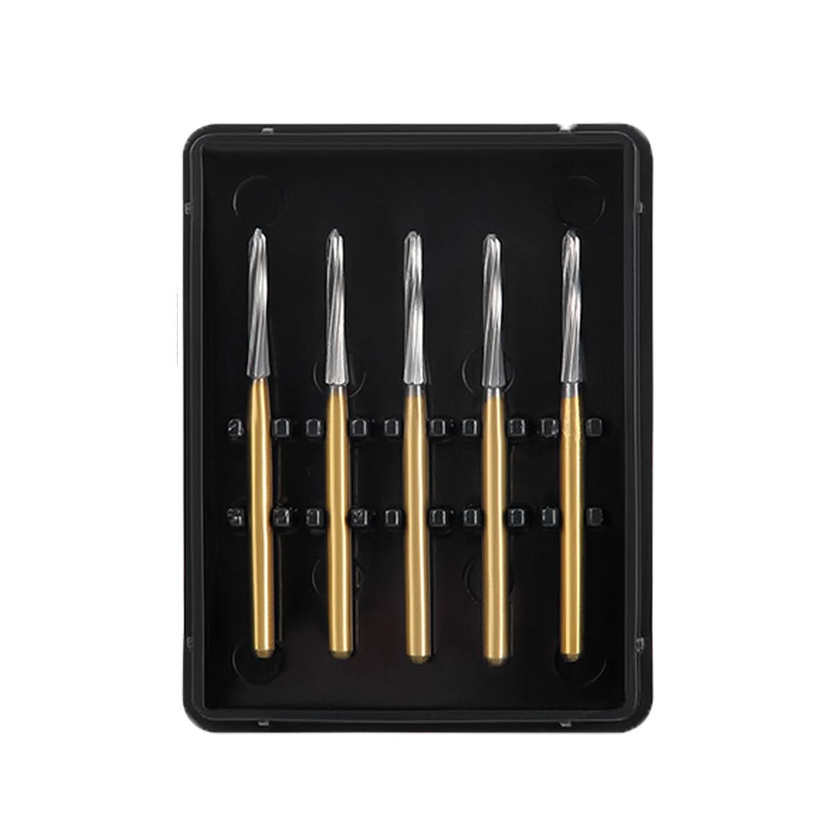Dental Endo Carbide Burs FG Titanium Coated 25mm 5pcs/Box - pairaydental.com