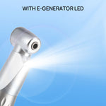 Dental 1:1 LED Low Speed Contra Angle Handpiece with E-generator Push Button Internal Spray - pairaydental.com
