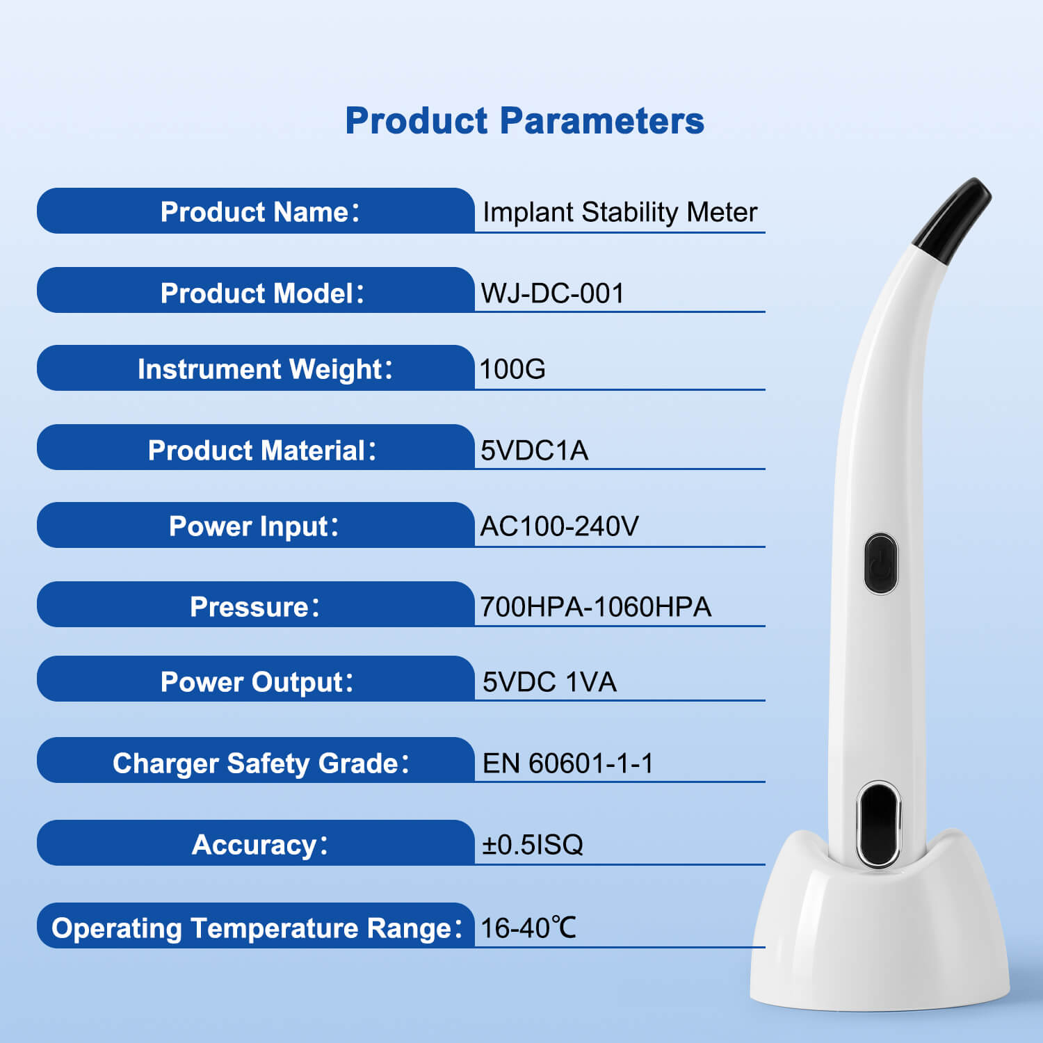 Dental Implant Stability Monitor ISQ Tester for Osseointegration Measurement - pairaydental.com
