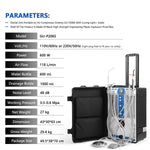 Portable Dental Unit High Suction w/ Woodpecker Curing Light & Scaler Built-in Air Compressor 4 Holes P206S - pairaydental.com