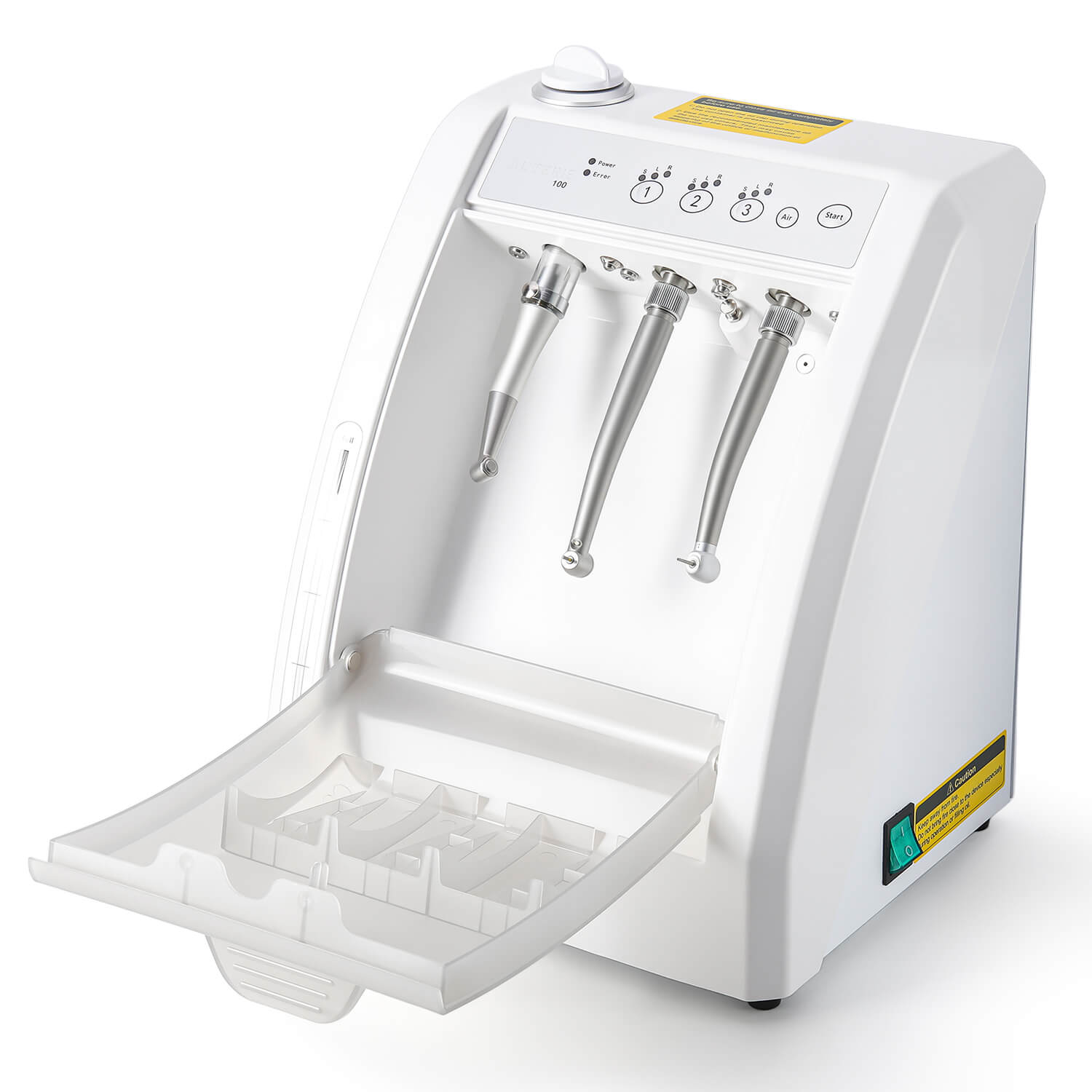 Dental Automatic Handpiece Maintenance Lubrication System Oiling Cleaner Machine Grey - pairaydental.com