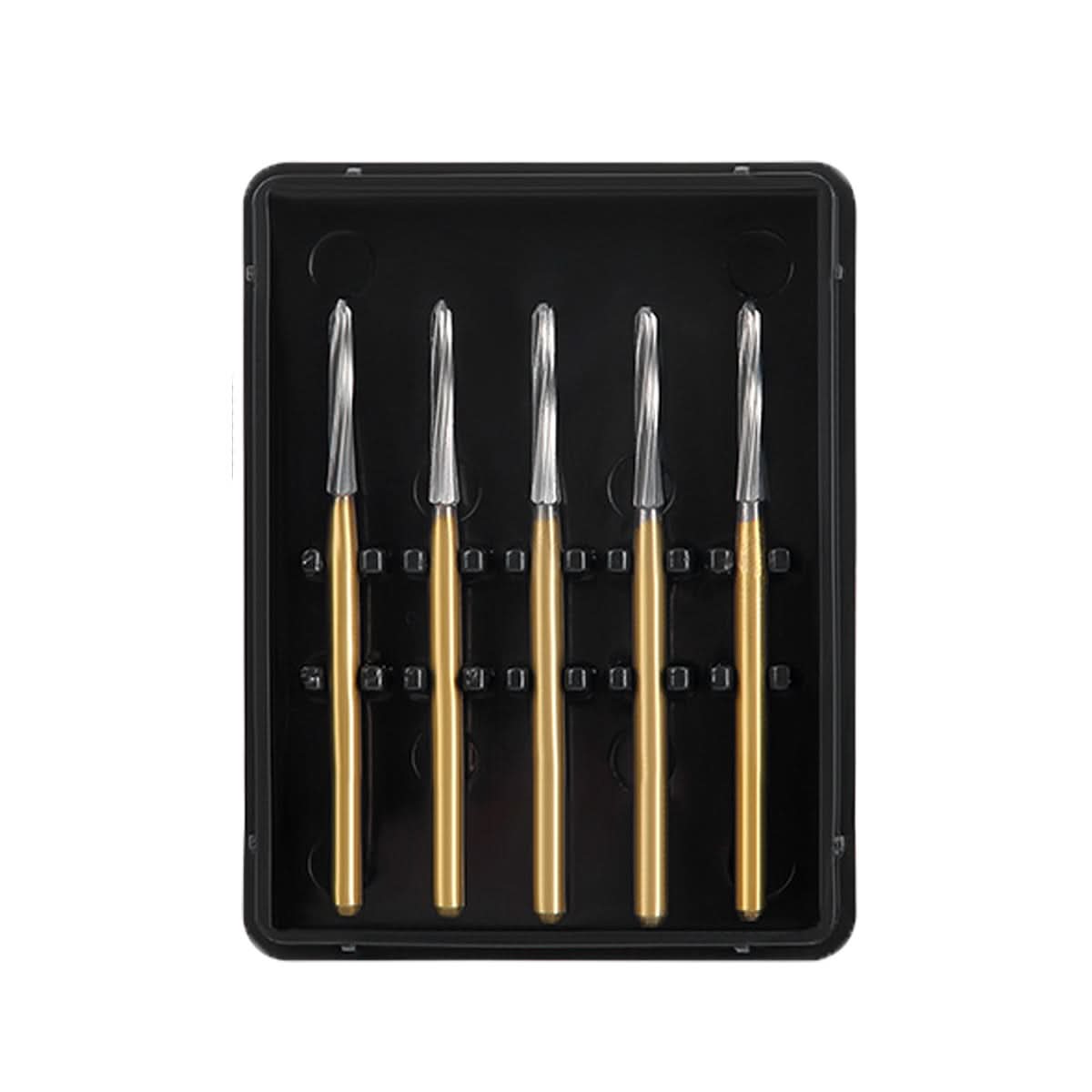 Dental Endo Carbide Burs FG Titanium Coated 28mm 5pcs/Box - pairaydental.com