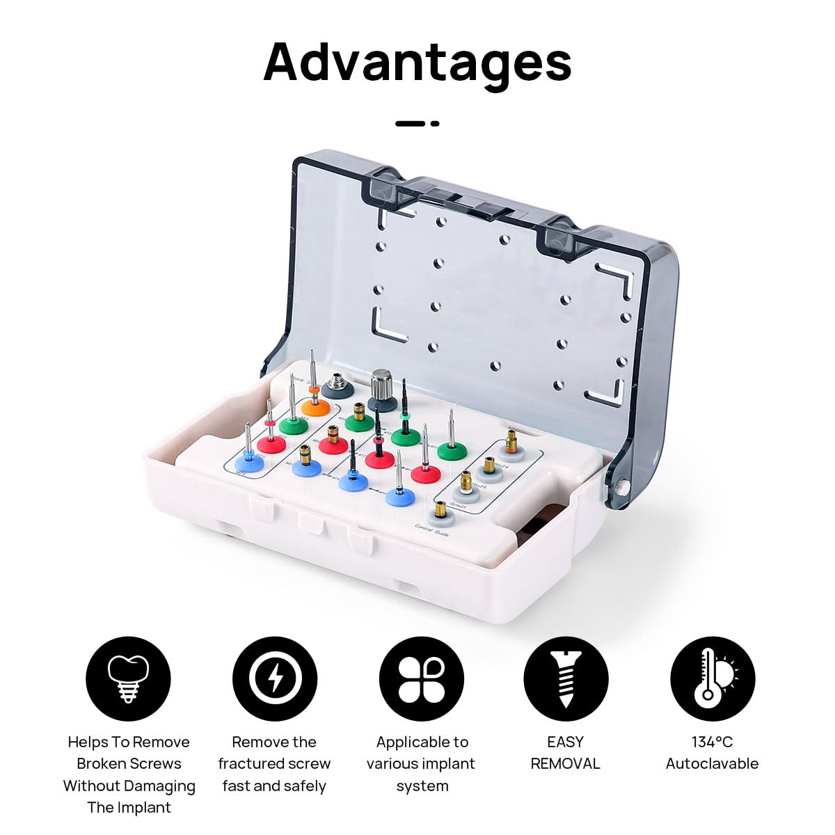 Dental Stainless Steel Implant Screw Removal Kit - pairaydental.com